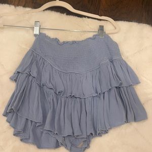 ROCK N’ RAGS blue flowy skirt